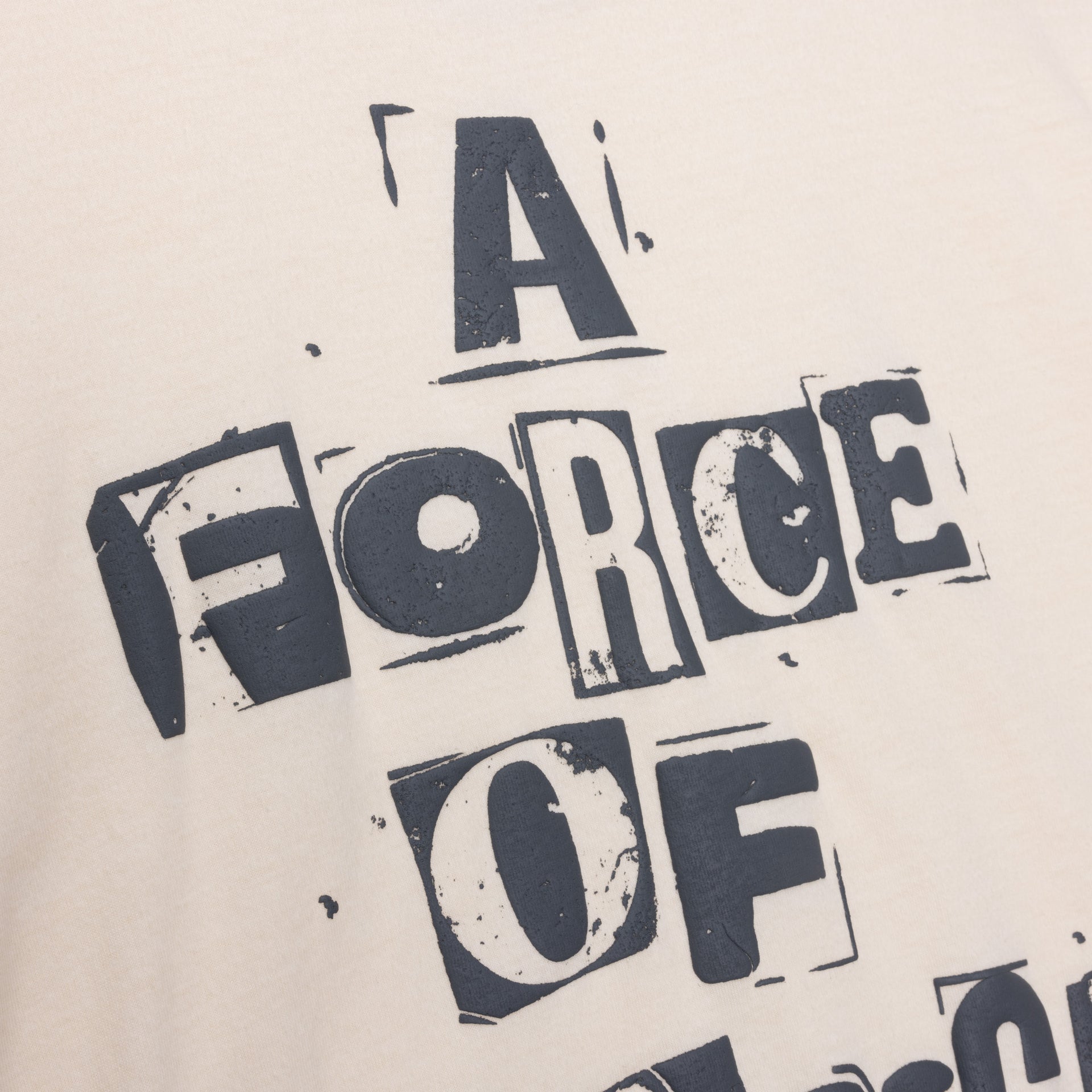 A Force Of Change T-Shirt - Bone/Black