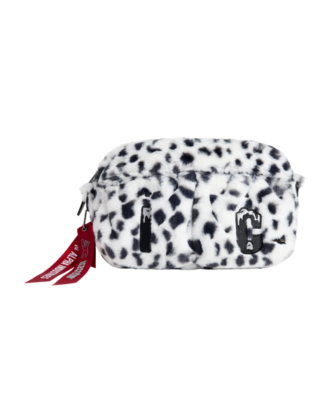 ICECREAM x Alpha Faux Fur Messenger Bag - Black/White
