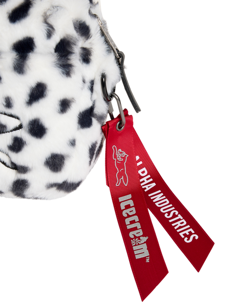 ICECREAM x Alpha Faux Fur Messenger Bag - Black/White