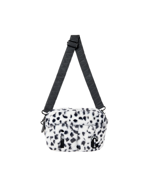ICECREAM x Alpha Faux Fur Messenger Bag - Black/White