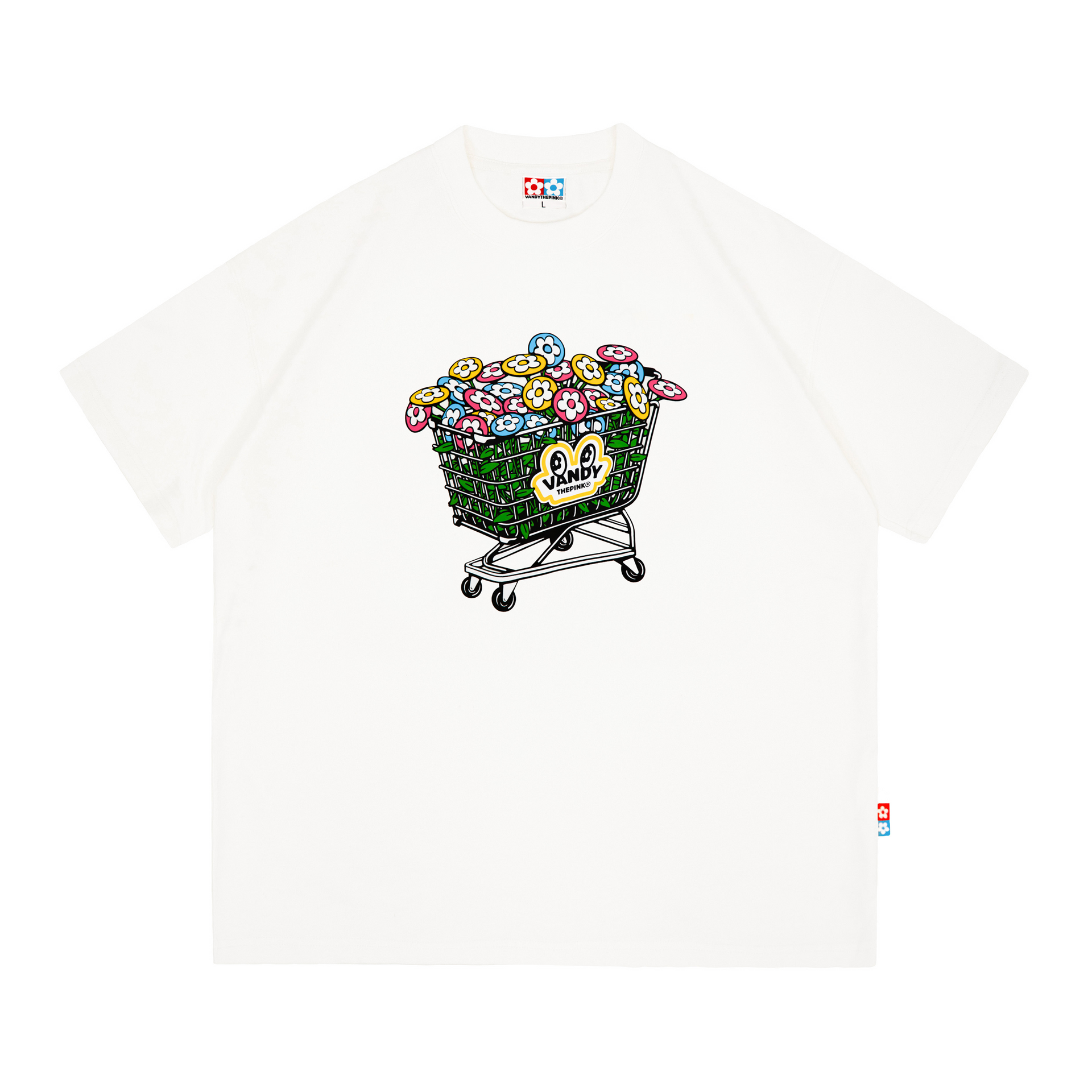 Flower Cart T-Shirt - White