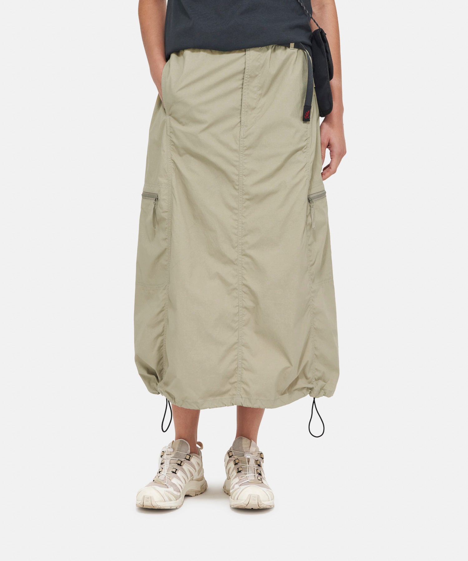 Softshell Nylon Skirt - Taupe
