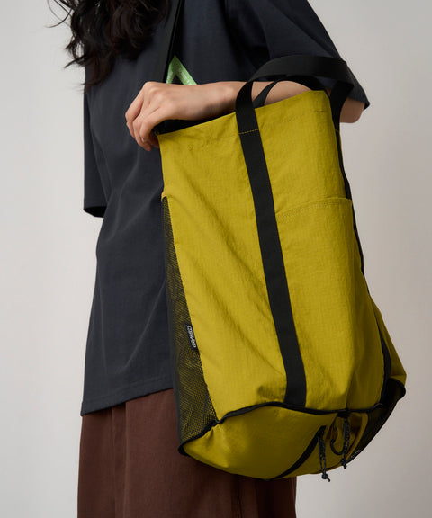 Nylon Packable Tote - Chartreuse