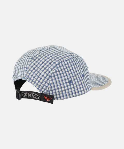 Dobby Plaid Long Bill Cap - Royal