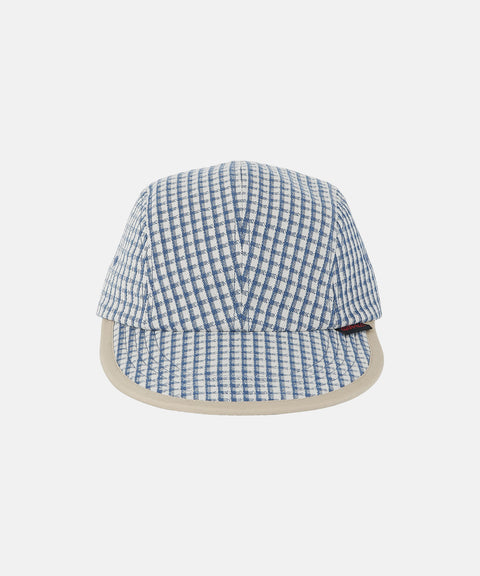 Dobby Plaid Long Bill Cap - Royal