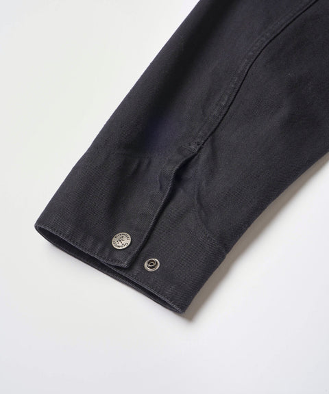 Japanese Denim Trucker Jacket - True Black