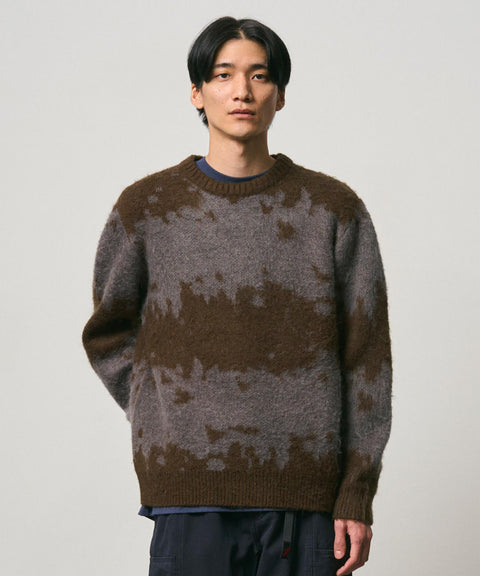 Mohair Splatter Sweater - Slate