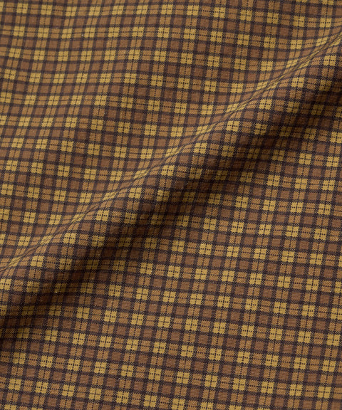 Mini Check Nylon Pant - Brown Check
