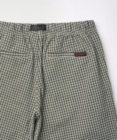 Dobby Plaid Gramicci Straight Fit Pant - Stone