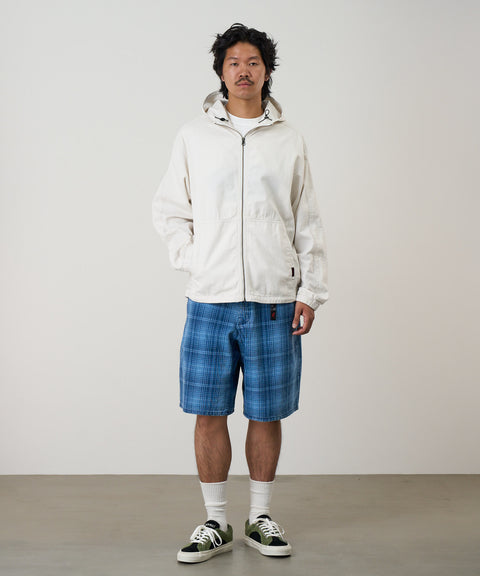 Lagoon Short Denim Plaid - Indigo Checkered Plaid