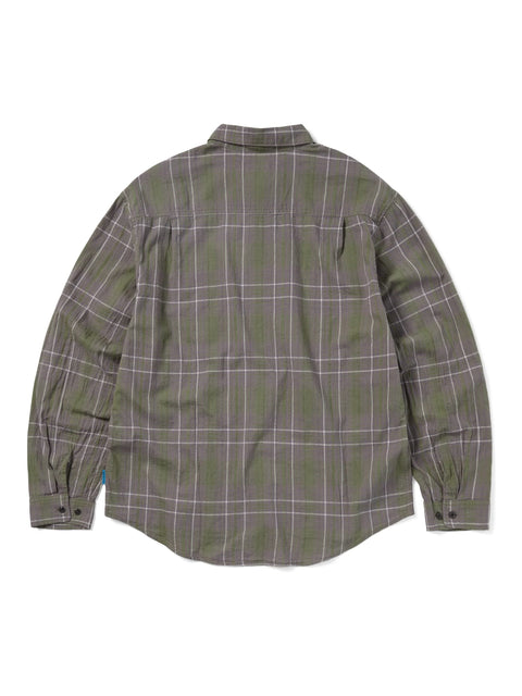 GD Lightning Bear Plaid Shirt - Olive