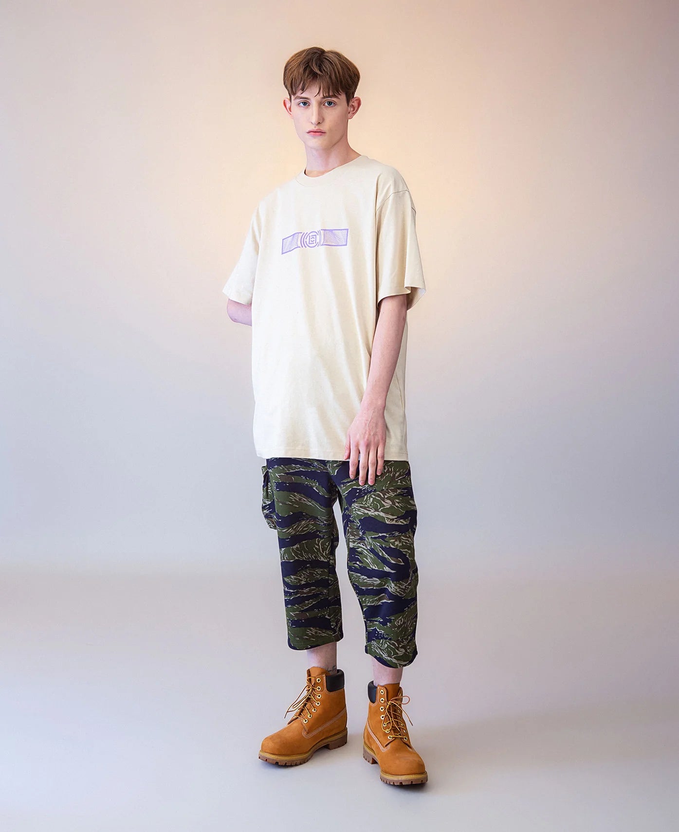 Global Graphic T-Shirt - Beige