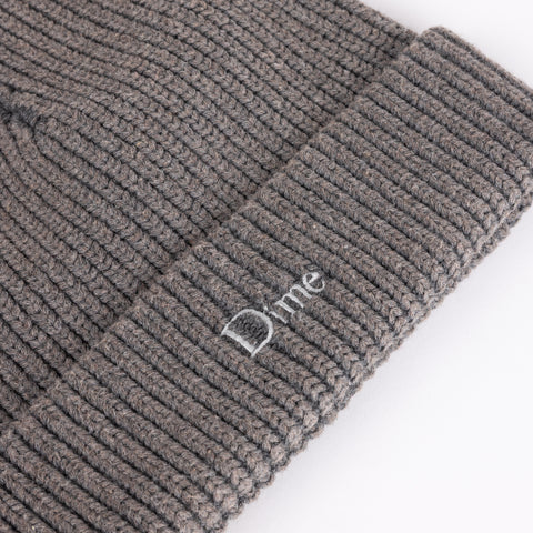 Rib Folded Beanie - Dark Grey