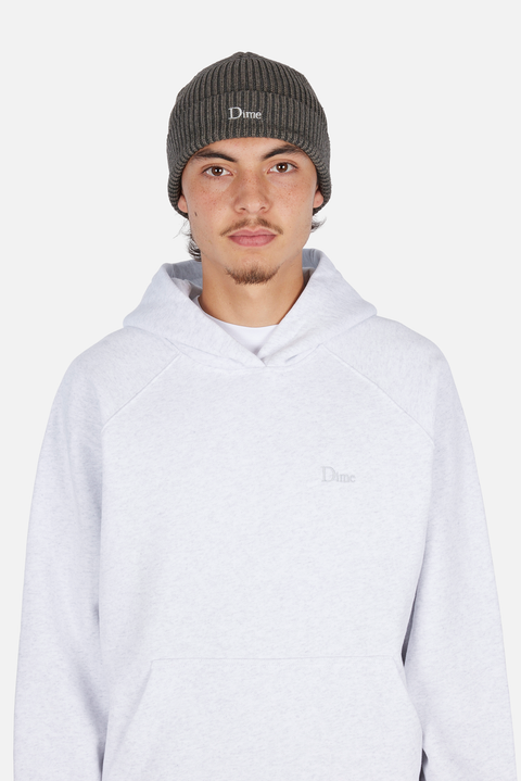 Rib Folded Beanie - Dark Grey
