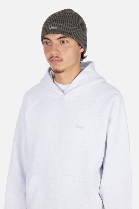 Rib Folded Beanie - Dark Grey