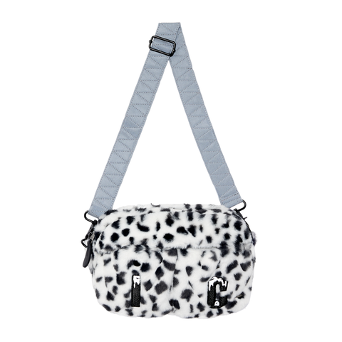 ICECREAM x Alpha Faux Fur Messenger Bag - Black/White