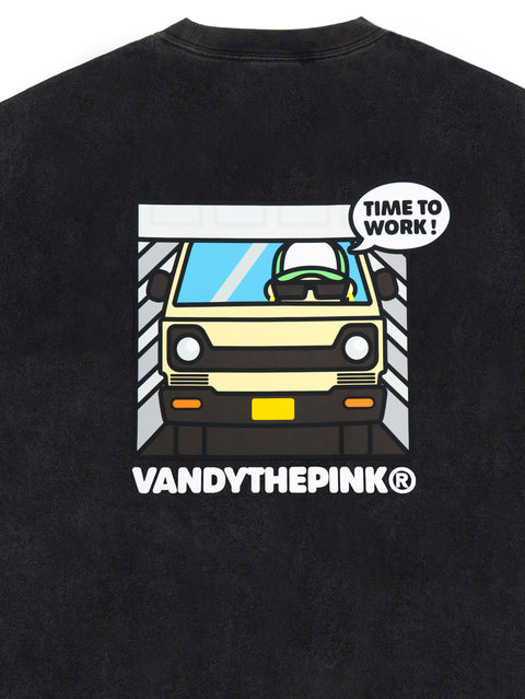 Time To Work T-Shirt - Washed Black