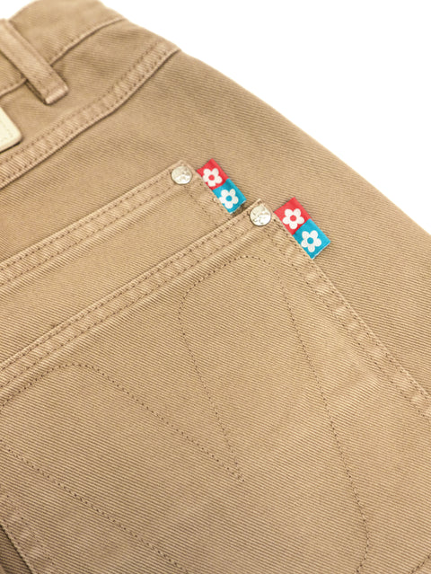 Flower Stud Pant - Beige