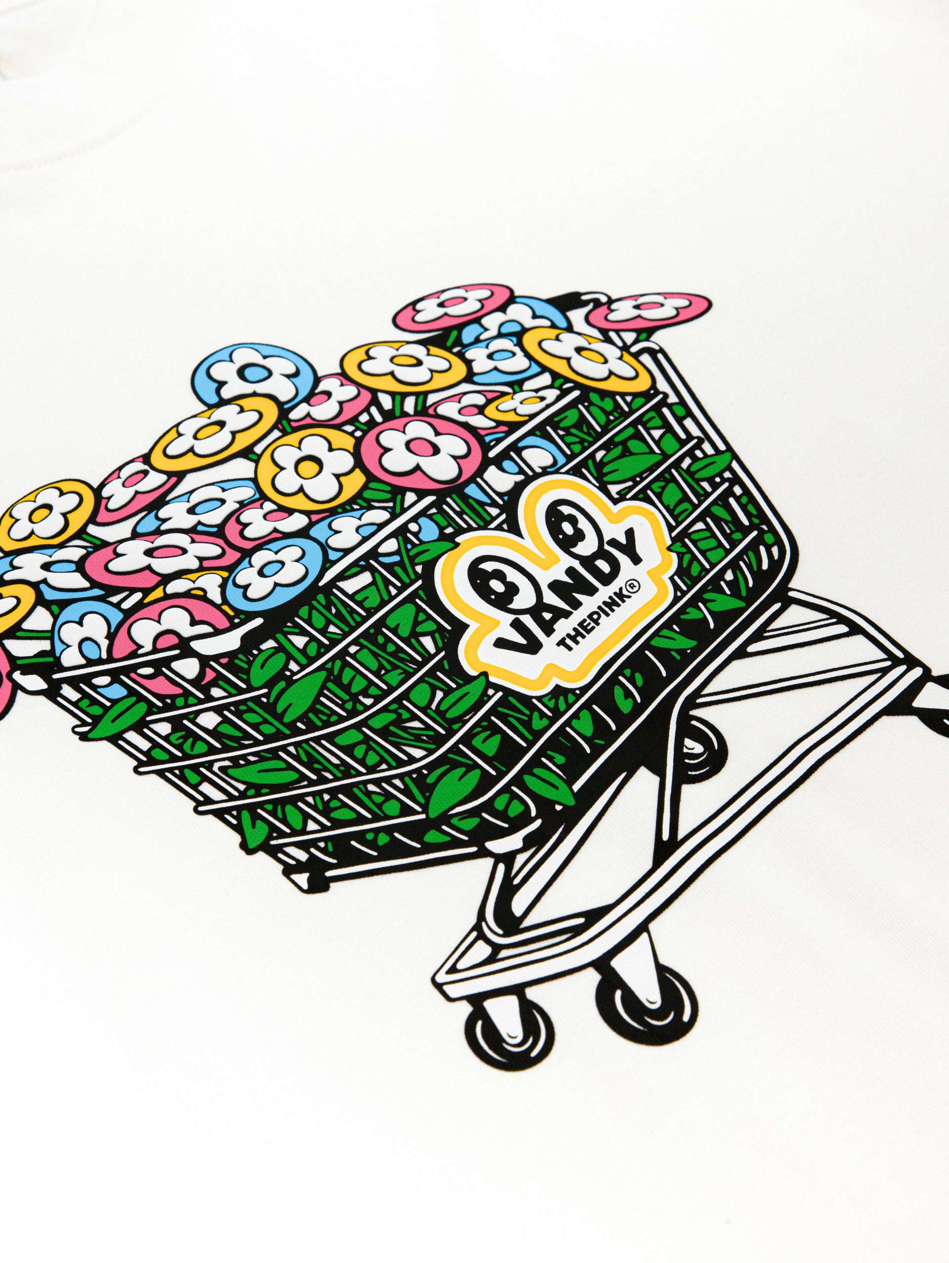 Flower Cart T-Shirt - White