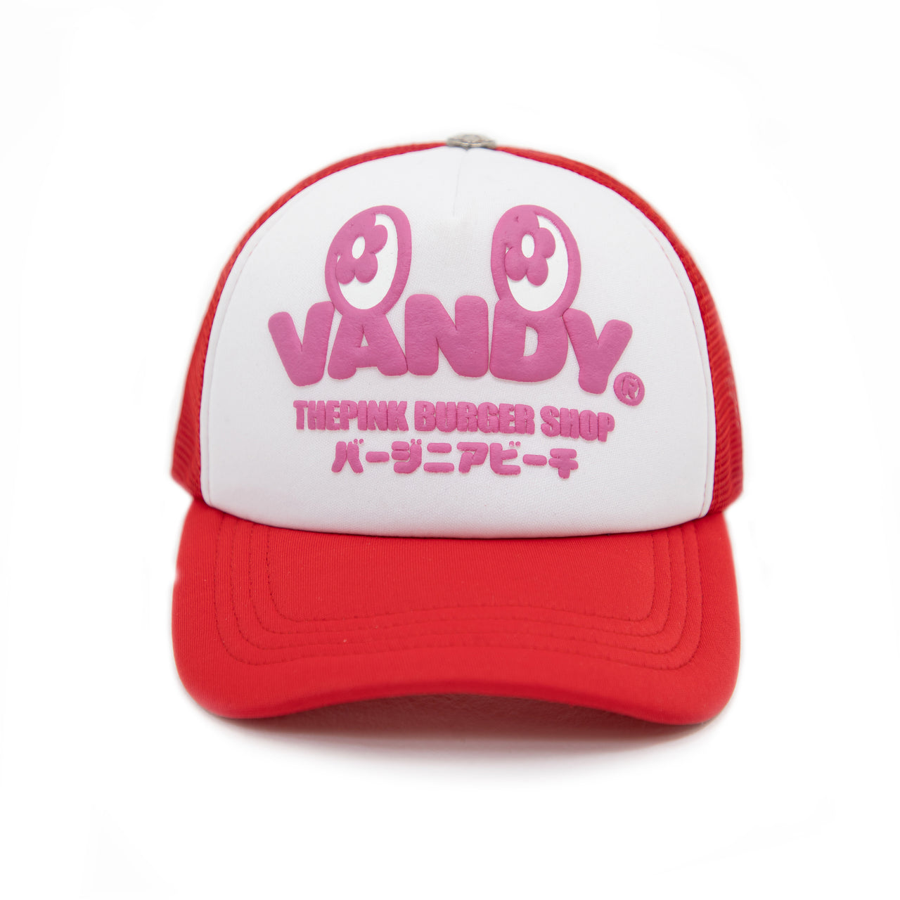 Vandy Trucker Hat - Red/Pink