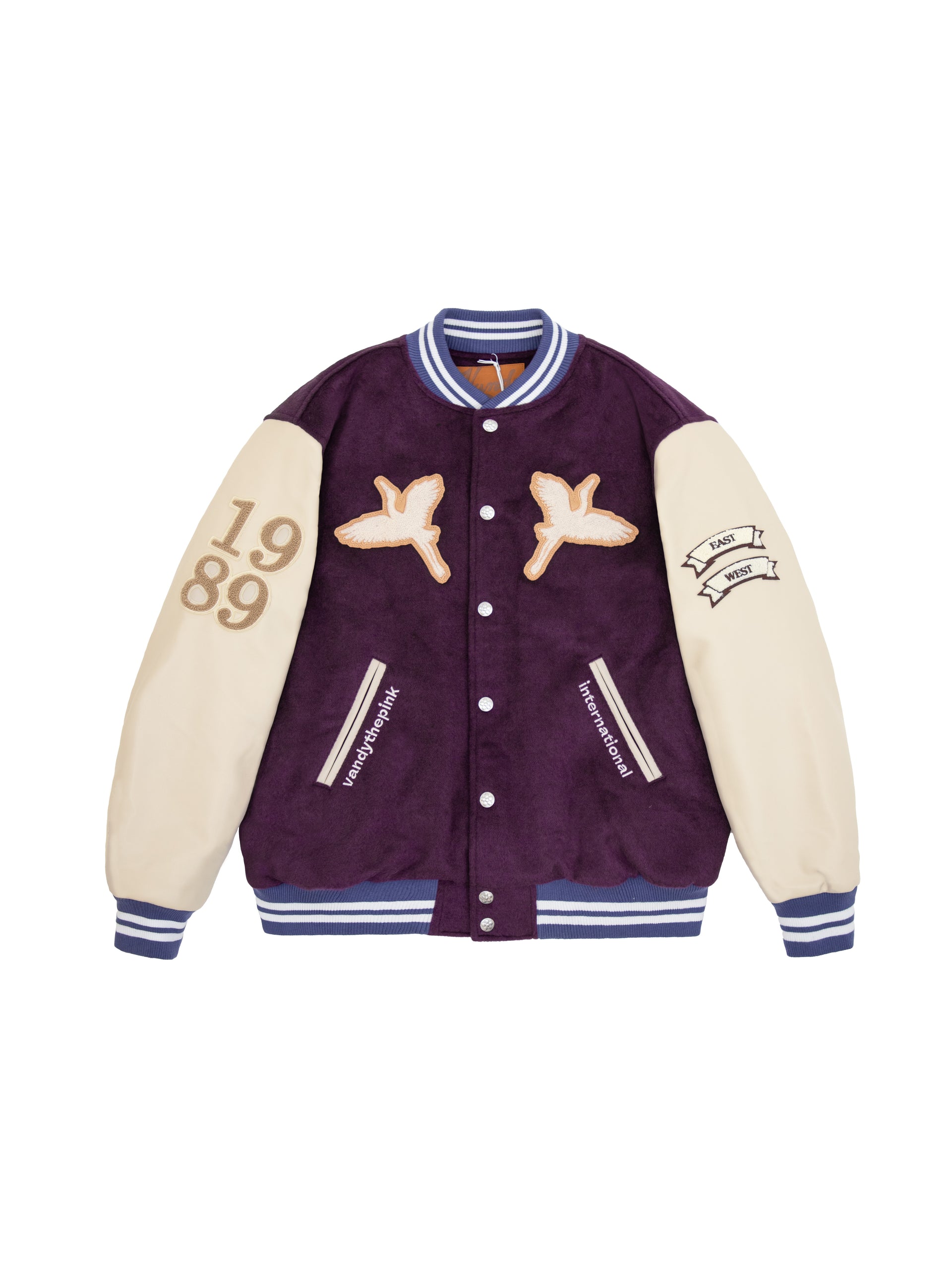 Crane Varsity Jacket - Purple