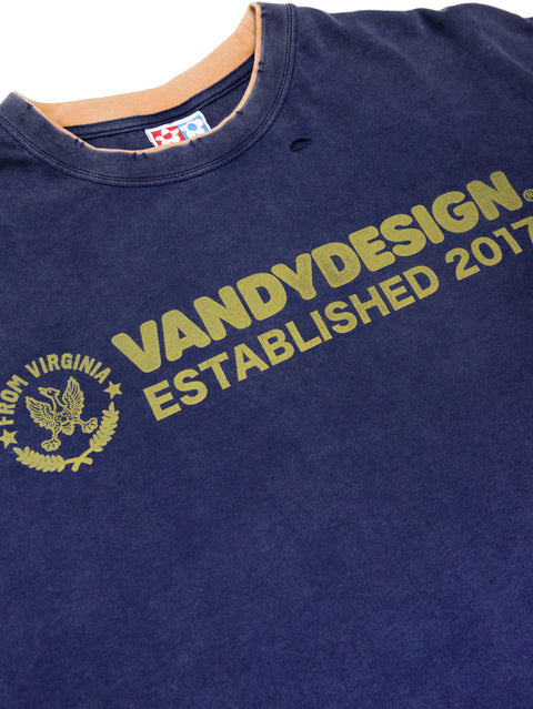 Layered L/S - Navy/Yellow