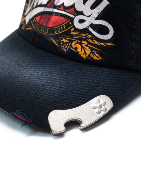 Eagle Beer Bottle Opener Hat - Washed Navy