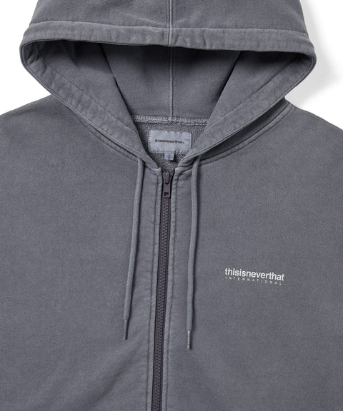 INTL. Logo Zip Up Hoodie - Ink