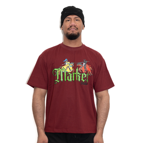 Jousting T-Shirt - Ox Blood