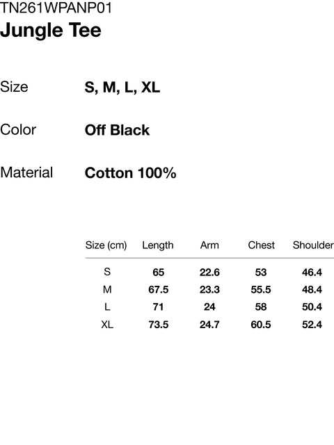 Jungle T-Shirt - Off Black