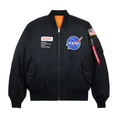 MA-1 NASA Astronaut Heritage Fit Flight Jacket - Black