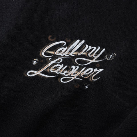 Airbrush Call My Lawyer Hoodie - Black