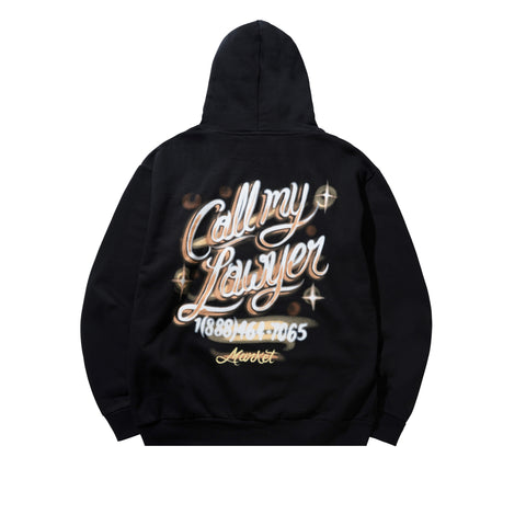 Airbrush Call My Lawyer Hoodie - Black