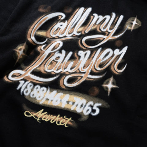 Airbrush Call My Lawyer Hoodie - Black