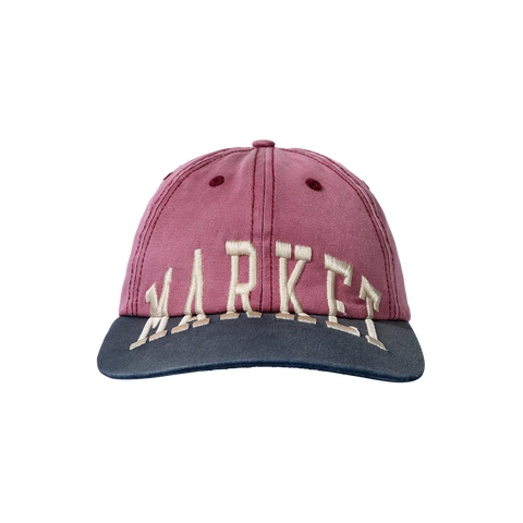 Vintage Arc 6-Panel Hat - Wine/Skipper Blue
