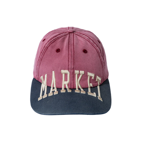 Vintage Arc 6-Panel Hat - Wine/Skipper Blue