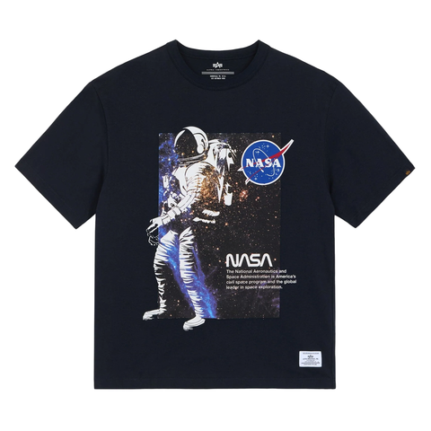 Essential NASA Astronaut Relaxed Fit T-Shirt - Black
