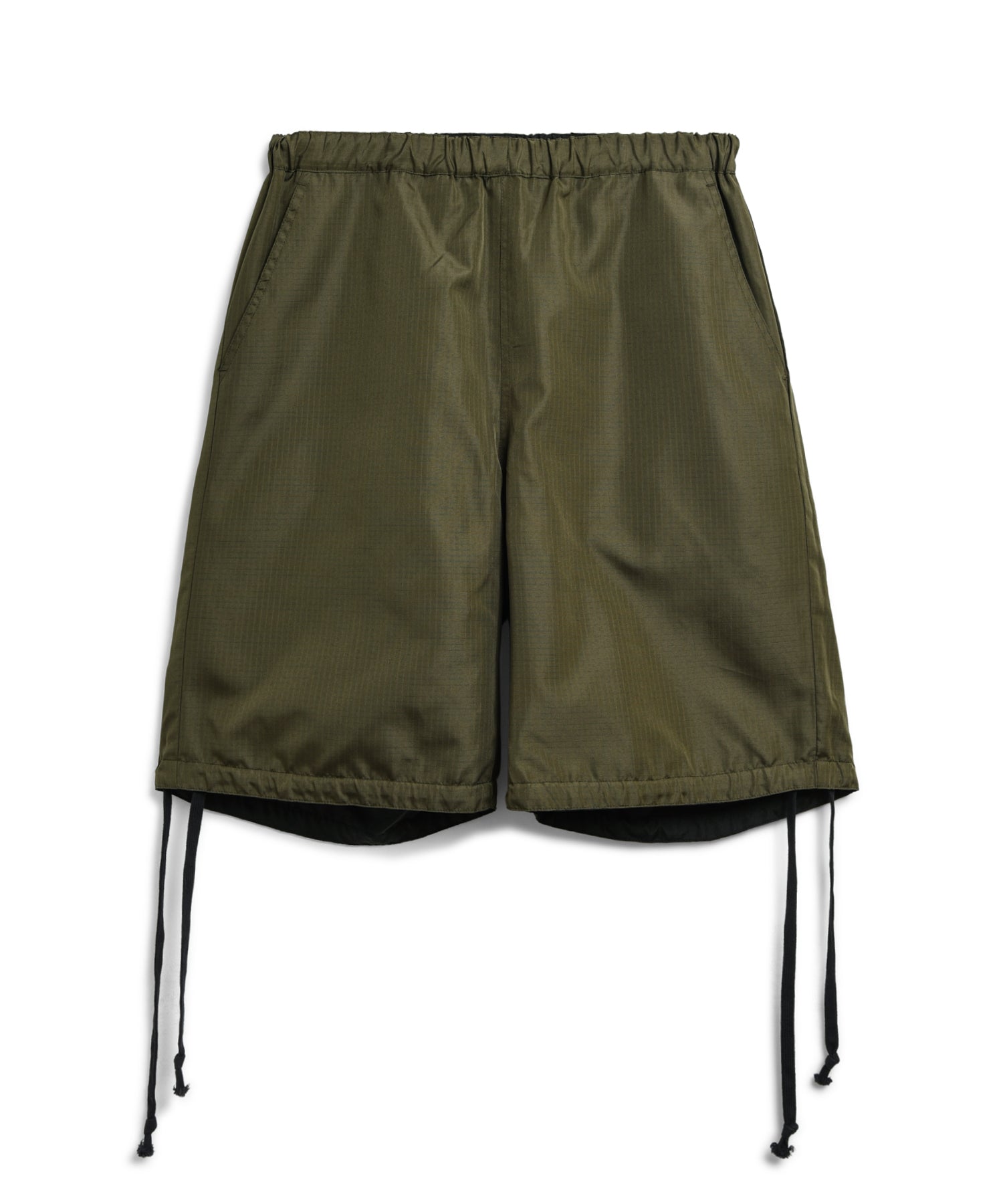 Non-Down Military Reversible Shorts - Black