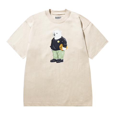Smiley Polar Bear T-Shirt - Natural