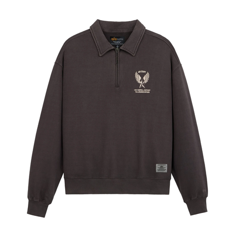 Essential 1/4 Zip Relaxed Fit AirCorp Sweatshirt - Hickory