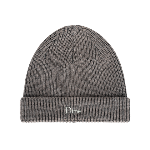 Rib Folded Beanie - Dark Grey