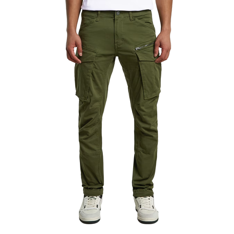 Rovic Zip 3D Regular Tapered Pant - DK Bronze Green