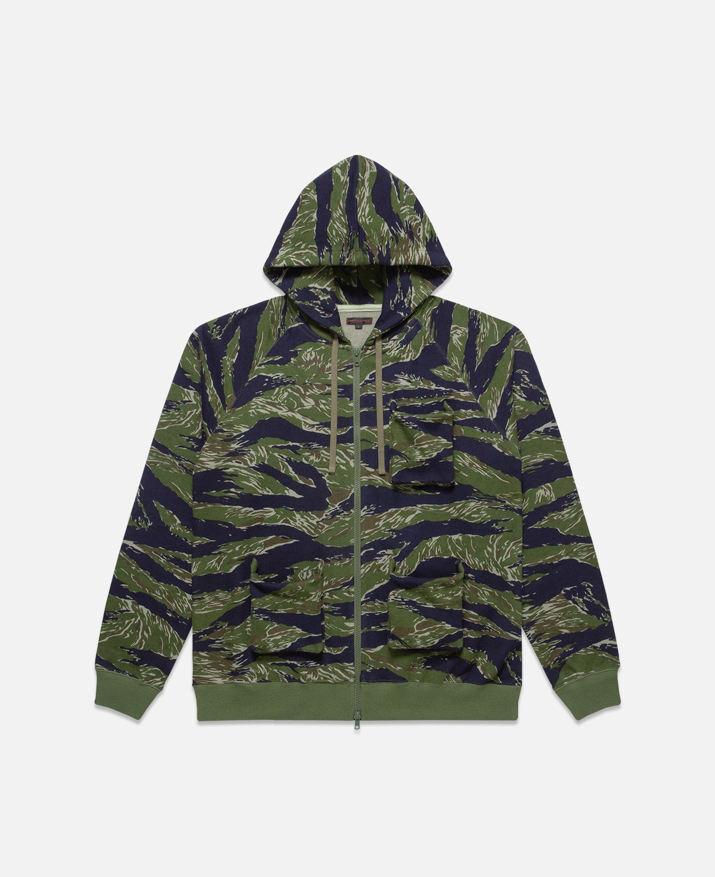 Kung Fu Parka Hoodie- Black/Camo