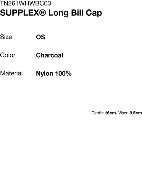 SUPPLEX Long Bill Cap - Charcoal