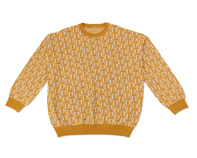 Monogram Sweater - Mustard