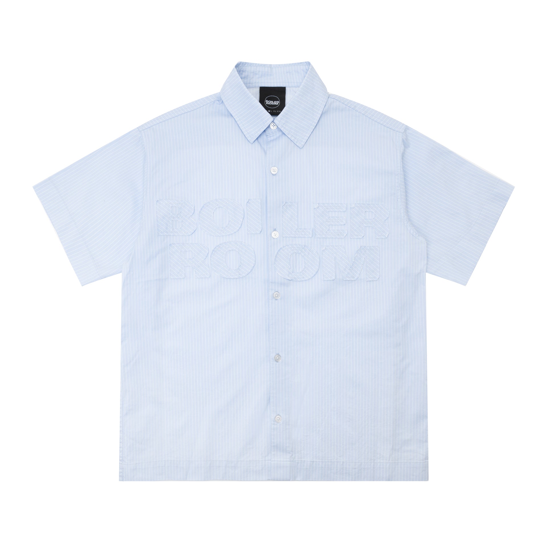 Applique Poplin S/S Shirt - Blue