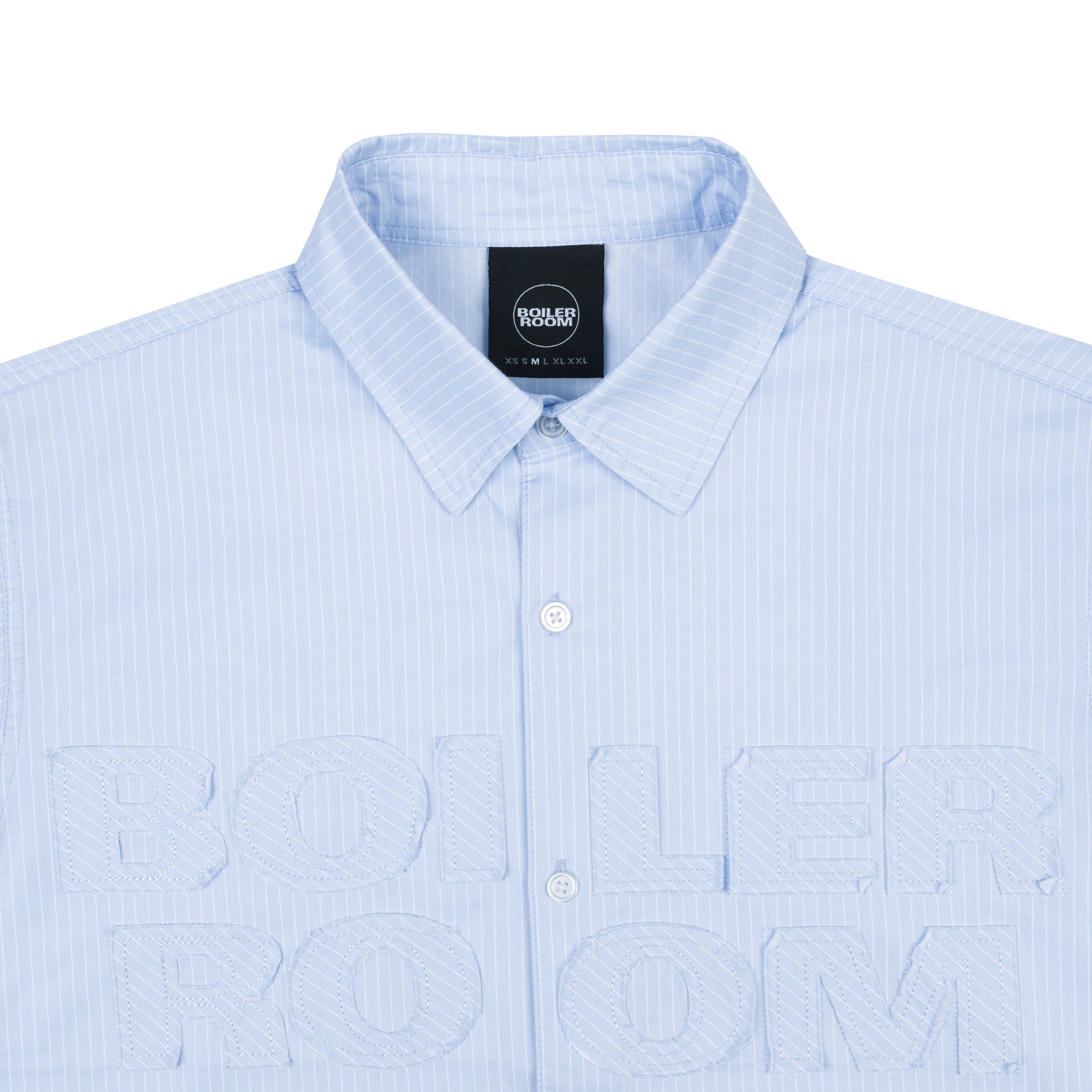 Applique Poplin S/S Shirt - Blue