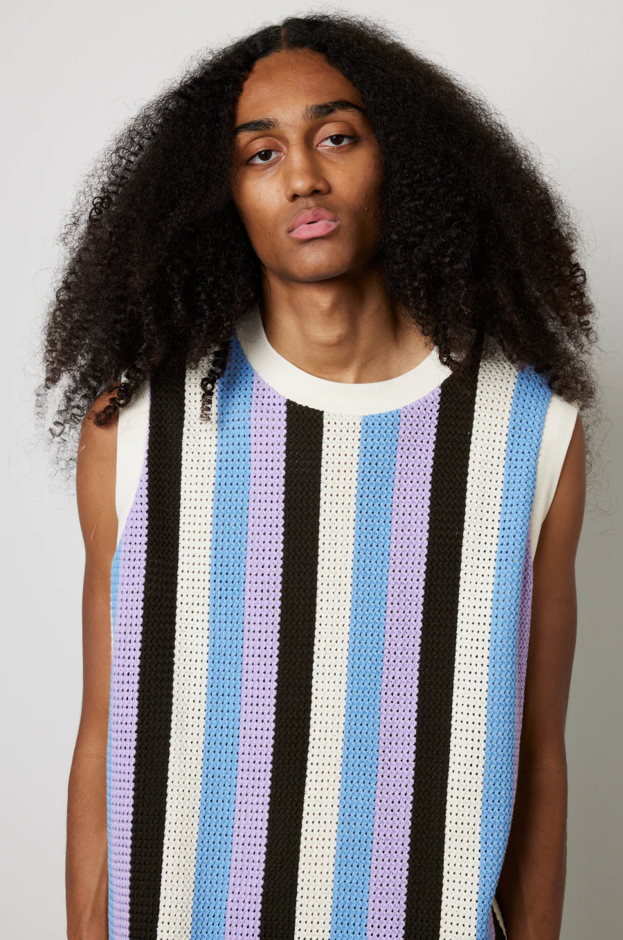 Stripe Knit Vest - Multi/Multi