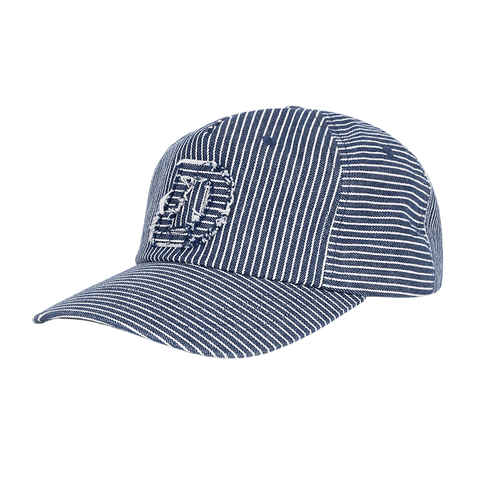 Striped Worker Cap - Navy