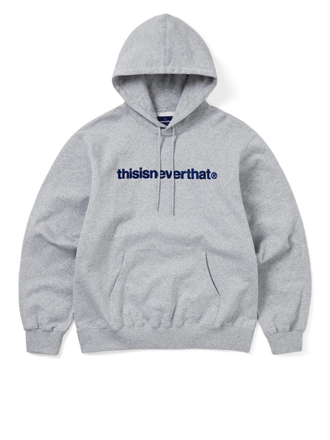 T-Logo Hoodie - Heather Grey
